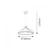 Kép 4/6 - Rábalux Eaden 2766 egyágú függeszték metál barna fém LED 35 2800 lm 3000 K IP20 G