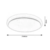 Kép 2/3 - Rábalux Trevor 3010 ufó lámpa fehér fém LED 24 1560 lm 3000 K IP20 G