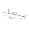 Kép 6/7 - Rábalux Picture slim 3909 képmegvilágító lámpa króm fém LED 8 321 lm 4000 K IP20 A