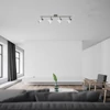 Kép 3/4 - Rábalux Soraya 3969 mennyezeti lámpa szürke fém E14 4x MAX 40 E14 IP20
