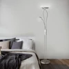Kép 3/6 - Rábalux Gamma 4077 állólámpa olvasókarral szatin króm fém R7S 1x MAX 230 + G9 1x MAX 40 R7s/G9 4970 lm 2700 K IP20