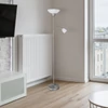 Kép 6/6 - Rábalux Harmony 4091 állólámpa olvasókarral szatin króm fém E27 1x MAX 100 + E14 1x MAX 40 1xE14 + 1xE27 2 db IP20