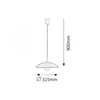 Kép 6/7 - Rábalux Cupola range 4615 egyágú függeszték fehér műanyag E27 1x MAX 60 E27 1 db IP20