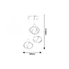 Kép 3/6 - Rábalux Ambrosio 5693 többágú függeszték barna fém LED 50 3400 lm 3000 K IP20 G