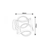 Kép 3/5 - Rábalux Ambrosio 5694 fali lámpa barna fém LED 11 700 lm 3000 K IP20 G