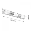 Kép 2/7 - Rábalux Periodic 5809 fali lámpa króm fém E14 3x MAX 40 E14 IP20
