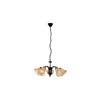Kép 1/6 - Rábalux Colette 7368 csillár fekete fém E14 5x MAX 40 E14 IP20