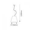 Kép 2/4 - Rábalux Lida 8660 kültéri függeszték fekete fém 1 x E27 max. 23W E27 1 db IP44