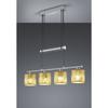 Kép 1/2 - Trio GARDA 305400479 mennyezeti lámpa matt nikkel fém excl. 4 x E14, max. 40W E14 IP20