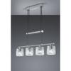 Kép 1/2 - Trio GARDA 305400489 függeszték matt nikkel fém excl. 4 x E14, max. 40W E14 IP20