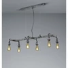 Kép 2/4 - Trio GOTHAM 307000688 modern függeszték antik ezüst fém excl. 6 x E27, max. 60W E27 IP20