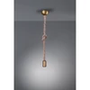 Kép 3/3 - Trio ROPE 310100104 egyágú függeszték antik sárgaréz fém excl. 1 x E27 E27 IP20