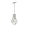 Kép 1/2 - Trio EDDA 340100127 egyágú függeszték antik fehér fém excl. 1 x E27, max. 60W E27 1 db IP20