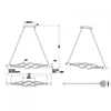 Kép 6/7 - Trio LOOP 379890307 többágú függeszték matt nikkel fém incl. 3 x SMD, 9W, 3000 + 5000K, 850Lm 850 lm 3000 K IP20 A+