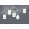 Kép 1/2 - Trio GARDA 605400501 mennyezeti lámpa matt nikkel fém excl. 5 x E14, max. 25W E14 IP20