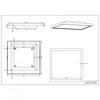 Kép 2/3 - Trio FUTURE 622713007 mennyezeti lámpa matt nikkel acél incl. 1 x SMD, 12W, 3500K, 1100Lm 1100 lm 3000 K IP44 A+