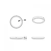 Kép 3/4 - Trio CENTO 657012401 mennyezeti lámpa fehér fém incl. 1 x SMD, 24W, 3000K, 1900Lm 1900 lm 3000 K IP20 A