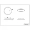 Kép 3/4 - Trio PHOENIX 674093007 mennyezeti lámpa matt nikkel fém incl. 1 x SMD, 15W, 3000K, 1500Lm 1500 lm 3000 K IP20 A+