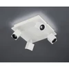 Kép 3/3 - Trio CUBA 828530531 mennyezeti lámpa matt fehér fém incl. 4 x SMD, 4,3W, 3000K, 430Lm SMD 430 lm IP20 A+