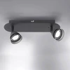 Kép 1/2 - Trio GEMINI 850010232 wiz connected matt fekete fém incl. 2 x SMD, 3W, 3000 - 5000K, 300Lm SMD 300 lm IP20 A+