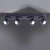 Kép 1/2 - Trio SANCHO 850110432 wiz connected matt fekete fém incl. 4 x 3W RGBW-LED/ 3000-5000K/ 300Lm SMD 300 lm IP20 A+