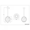 Kép 2/2 - Trio PUMPKIN R30473089 egyágú függeszték ezüst műanyag excl. 1 x E27, max. 40W E27 IP20