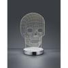 Kép 5/6 - Trio SKULL R52461106 dekor lámpa króm fém incl. 1 x SMD, 7W, 3000+4000+6500K, 400Lm 400 lm 3000 K IP20 A