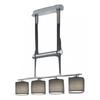 Kép 1/3 - Trio GARDA 305400411 függeszték matt nikkel fém excl. 4 x E14, max. 40W E14 IP20