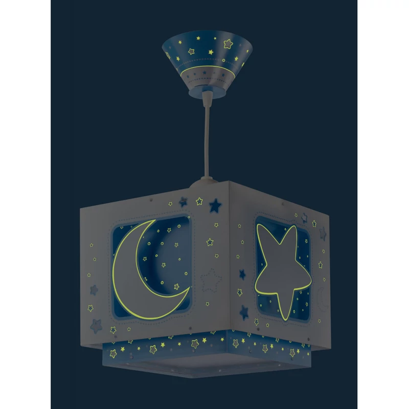 Dalber Moonlight 63232T gyereklámpa kék műanyag 1xE27 max. 60W E27 1 db