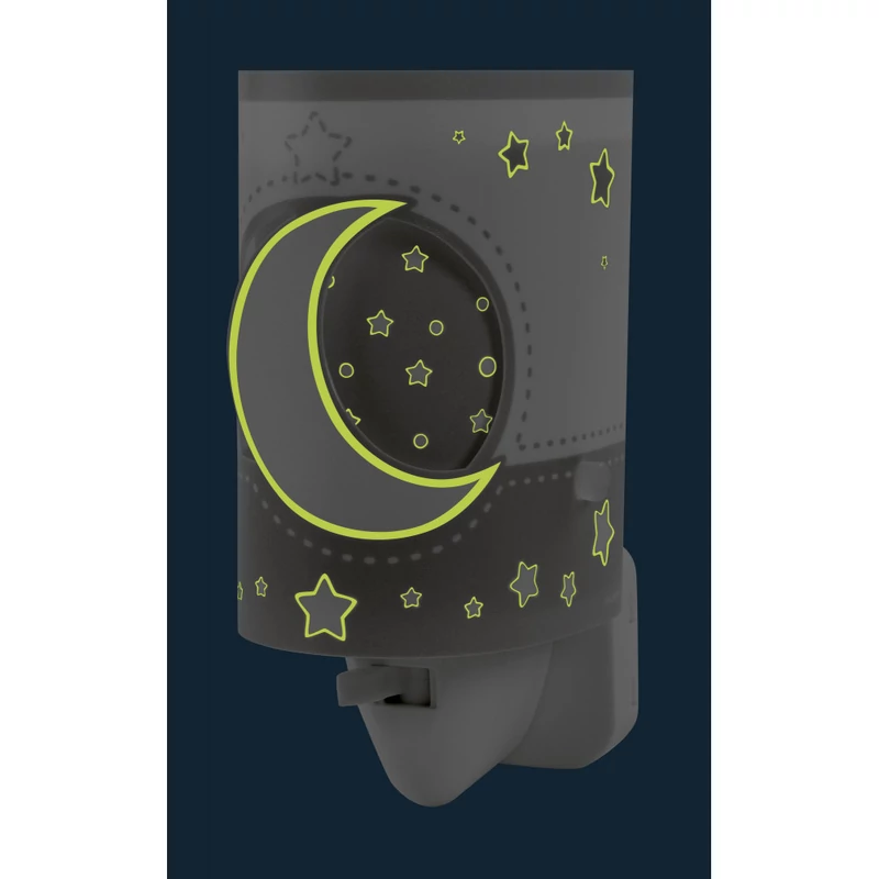 Dalber LED Moonlight 63235LE gyereklámpa szürke műanyag E14 1 db 15 lm 2900-3200 K