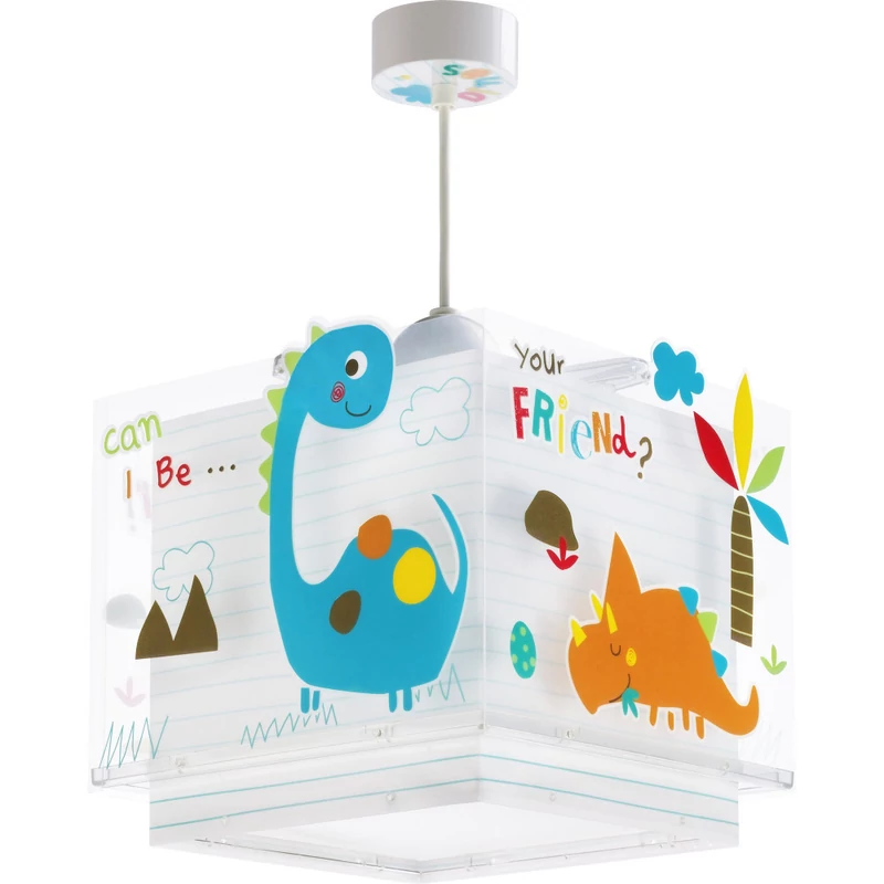 Dalber Dinos 73452 gyerek függeszték fehér műanyag 1 x E27 max. 60W E27