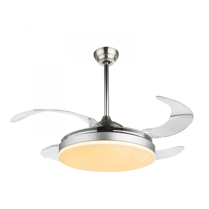 Globo CABRERA 0350 mennyezeti ventilátor matt nikkel fém 1 * LED LED 2180 lm IP20 F