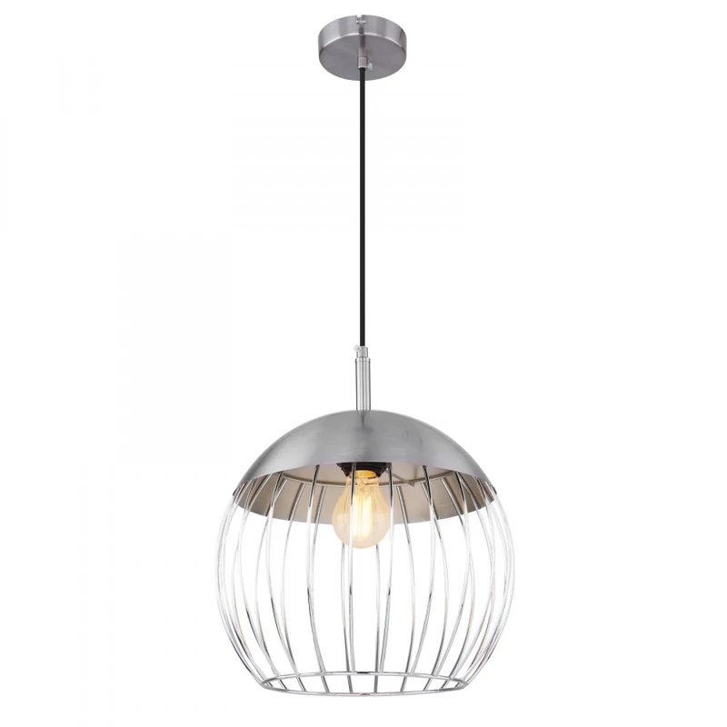 Globo MURRO 15034H1 egyágú függeszték matt nikkel 1 * E27 max. 60 W E27 IP20