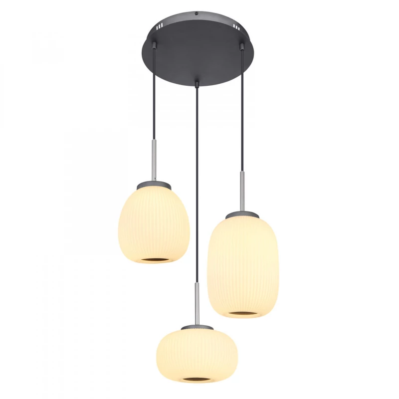 Globo BOOMER 15437H3 többágú függeszték grafit fém 1 * LED max. 45 W LED 2746 lm 3000 K IP20 G