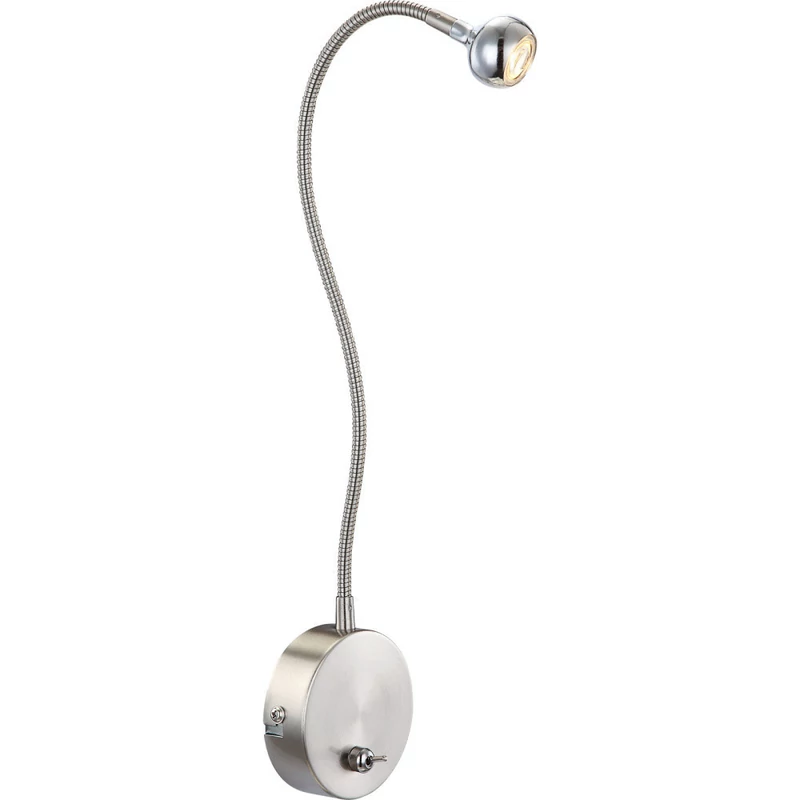 Globo SERPENT 24109W fali olvasólámpa matt nikkel fém 1 * LED max. 3 W LED 150 lm 3000 K IP20 G