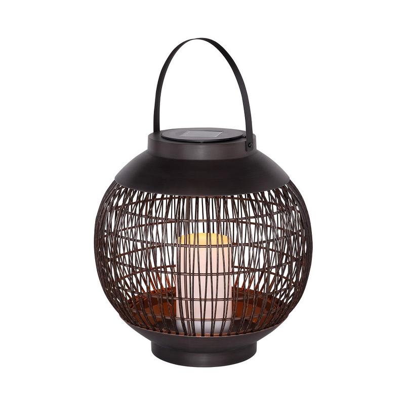 Globo Solar 33287 napelemes lámpa fekete fém 2700 K IP44