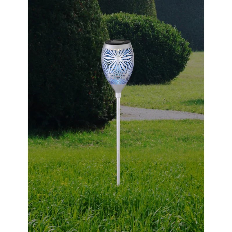 Globo SOLAR 33537S ezüst szürke fém LED 3000 K IP44