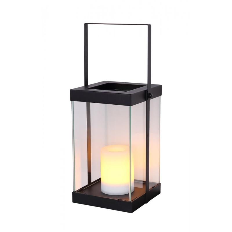 Globo SOLAR 33543 napelemes lámpa fekete fém LED 3000 K IP44