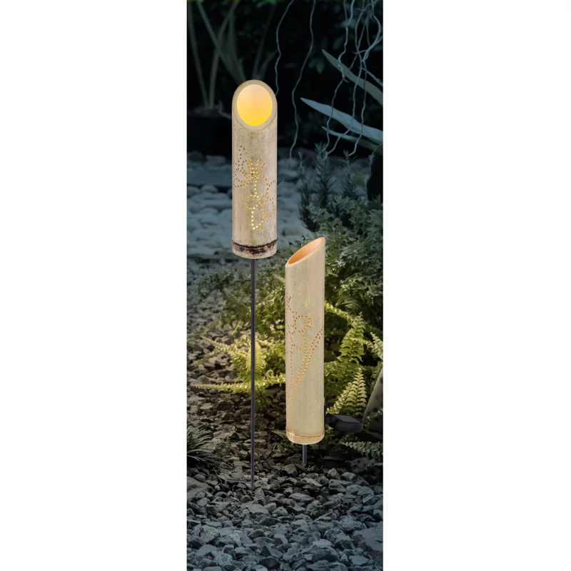 Globo SOLAR 33606 napelemes lámpa zöld bambusz LED 3000 K IP44