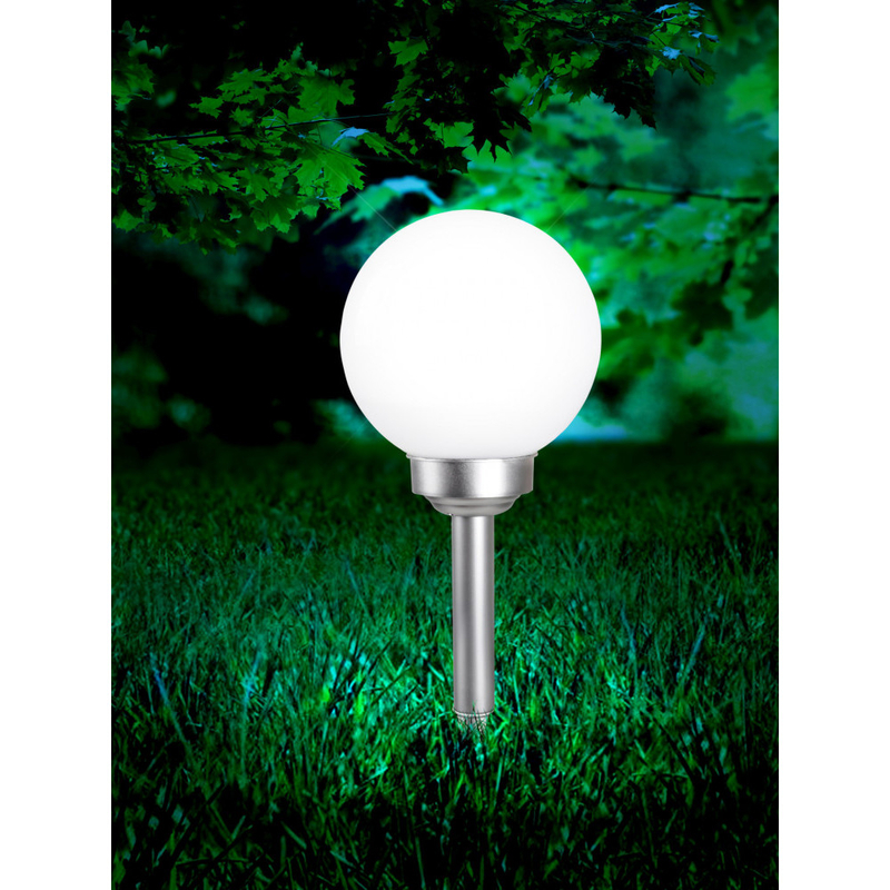Globo SOLAR 3376 kültéri leszúrható lámpa ezüst metál műanyag 4 x LED max. 0.06W LED IP44
