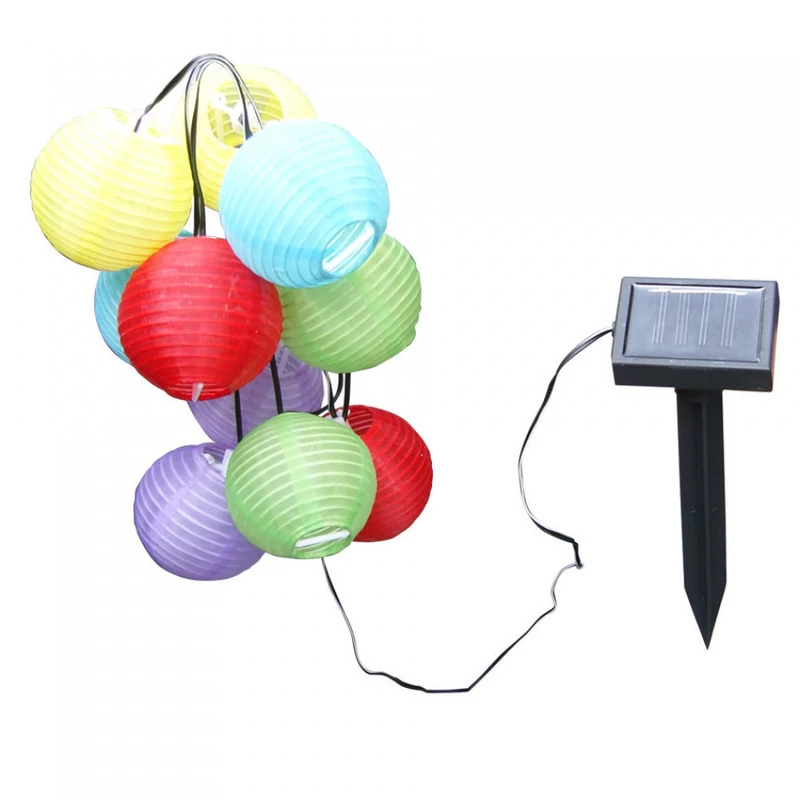Globo SOLAR 33971 kültéri fényfüzér többszínű műanyag 10 x LED max. 0.06W LED IP44