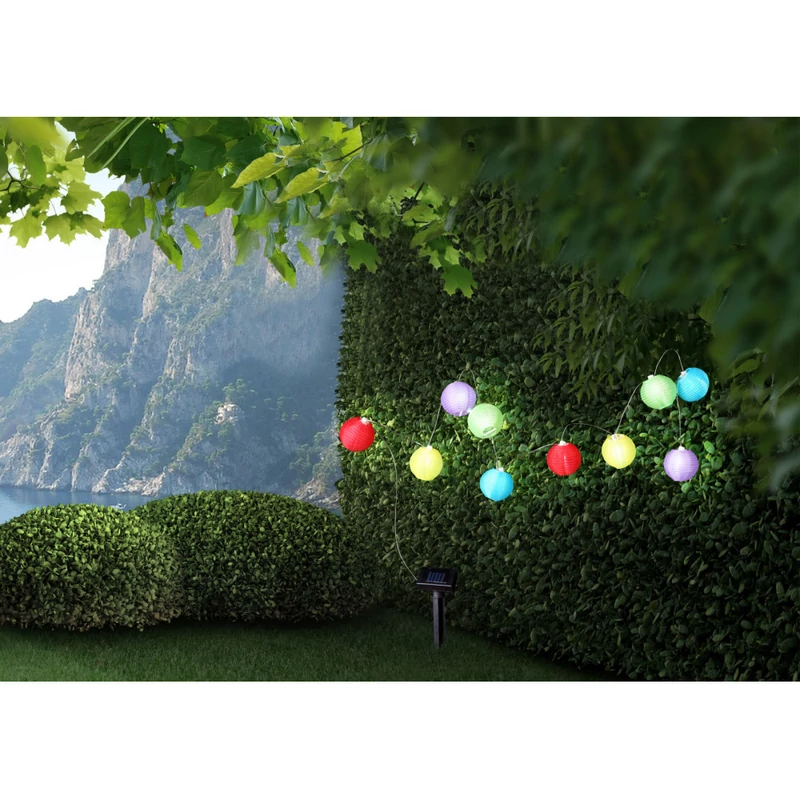 Globo SOLAR 33971 kültéri fényfüzér többszínű műanyag 10 x LED max. 0.06W LED 10 db IP44