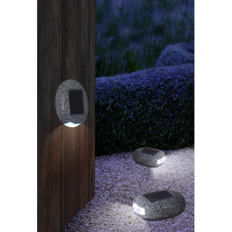 Globo SOLAR 33997-3 napelemes kültéri fali lámpa szürke műanyag LED - 1 x 0,06W LED IP44
