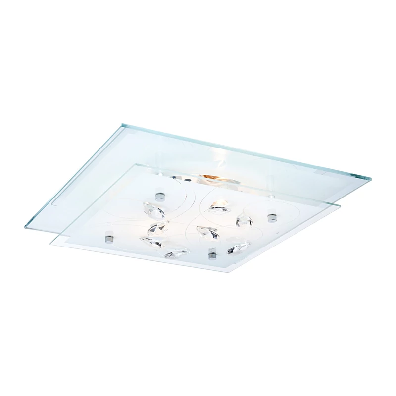 Globo JASMINA 40408-2 mennyezeti lámpa króm fém 2 * E27 ILLU max. 40 W E27 ILLU IP20