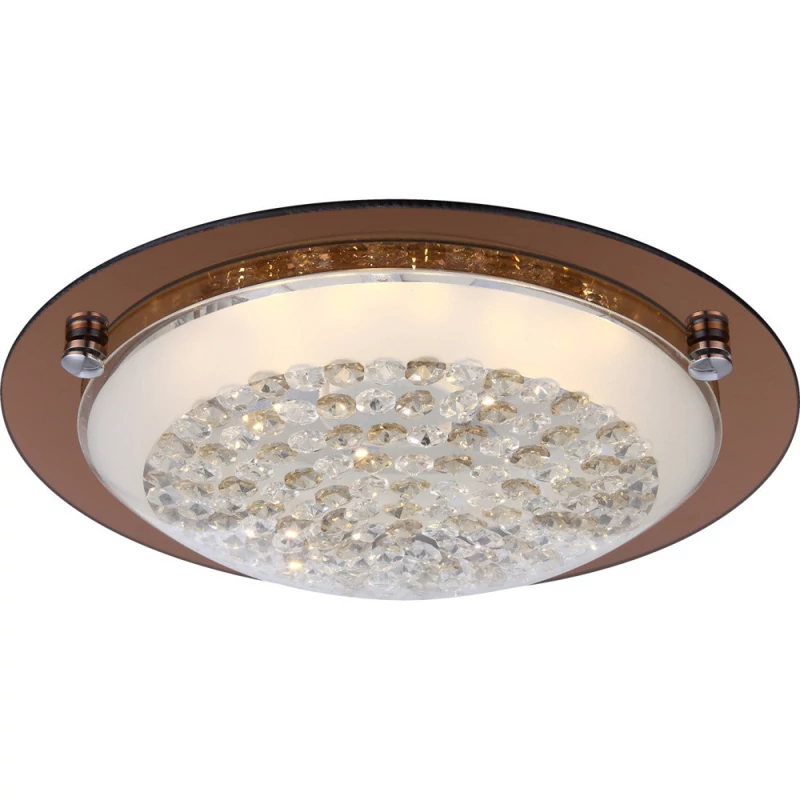 Globo TABASCO 48263 mennyezeti kristálylámpa borostyán fém 1 * LED max. 12 W LED 1040 lm 3100 K IP20 F