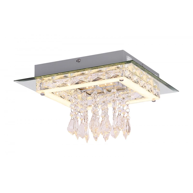 Globo TARRAGONA 49339-24 mennyezeti lámpa ezüst fém 1 * LED max. 24 W LED 1400 lm 3000 K IP20 F