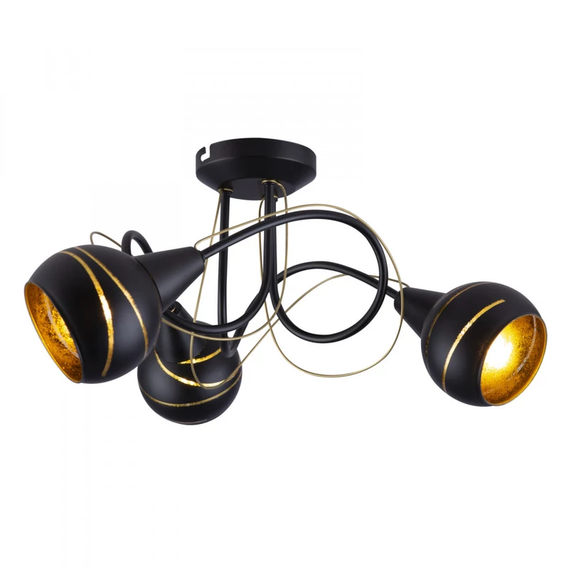 Globo LOMMY 54005-3D mennyezeti lámpa fekete fém 3 * E14 max. 40 W E14 IP20