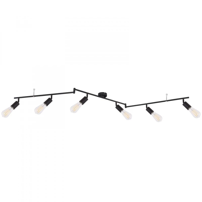 Globo MARTHA 54008-6 mennyezeti lámpa fekete fém 6 * E27 max. 60 W E27 IP20