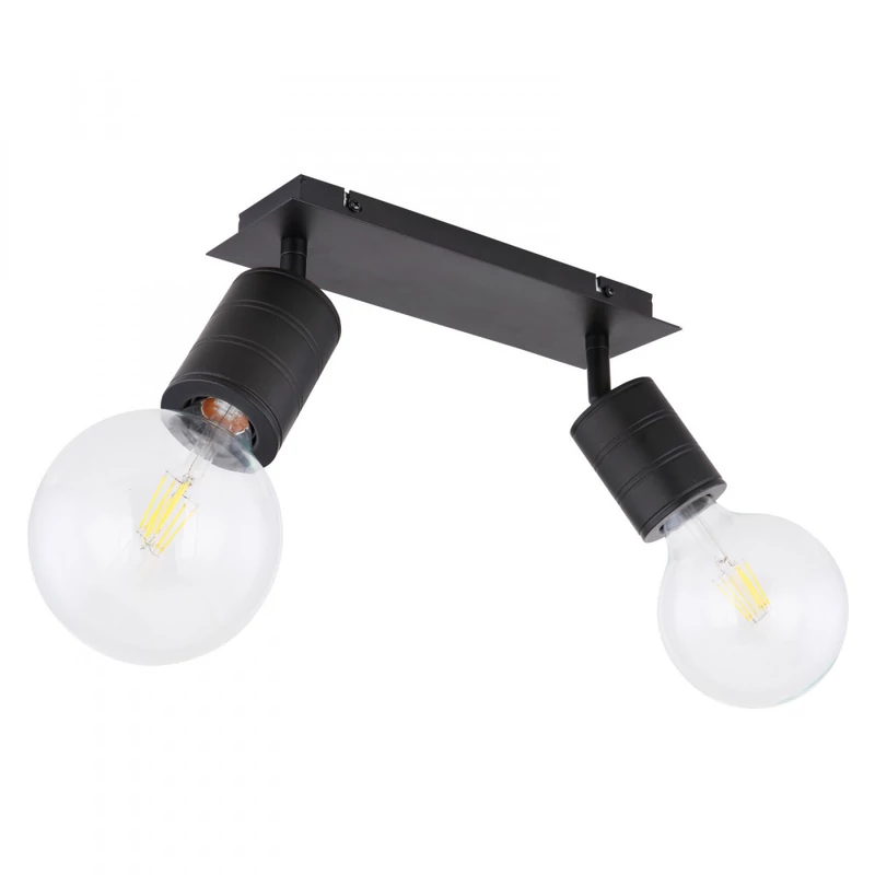 Globo HERMINE 54030-2 mennyezeti lámpa fekete fém 2 * E27 max. 60 W E27 IP20