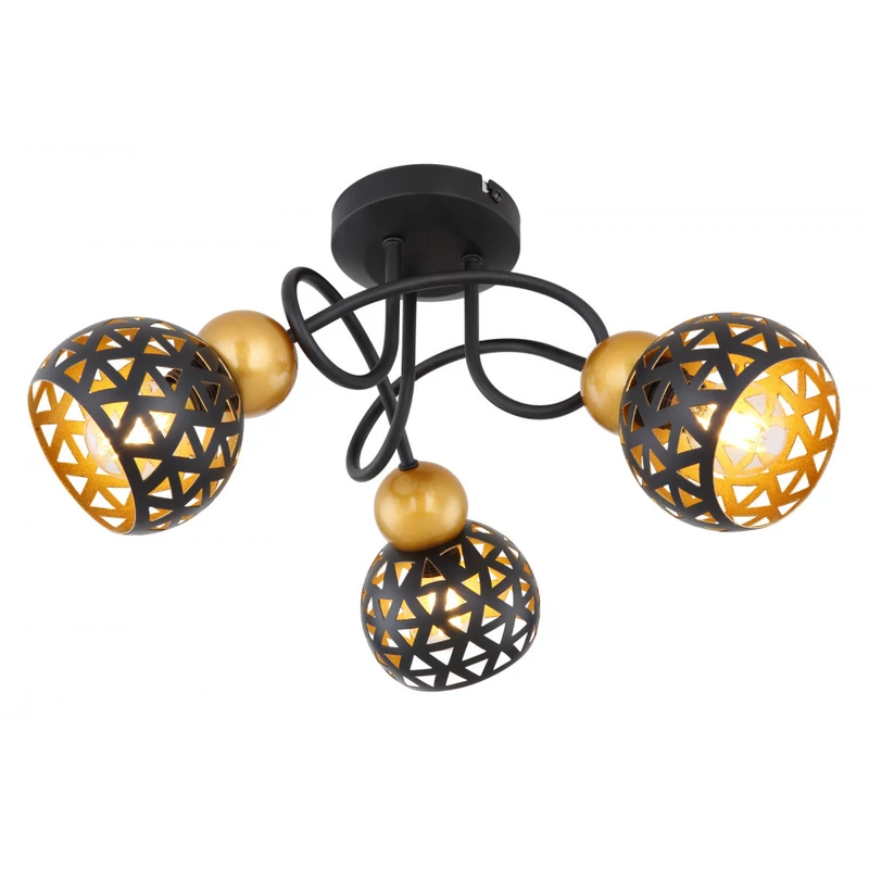 Globo SARRA 54055-3D mennyezeti lámpa fekete fém E14 IP20
